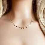Delicate Tear Drop Necklace /minimalist Necklace Gold Photo 3