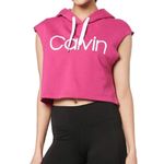 Calvin Klein NWT  performance sleeveless hoodie in pink size S Photo 3