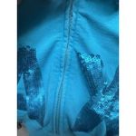 Giorgio Armani ARMANI ECHANGE XL Sweatshirt Shirt Top Bling 1/4 Zip teal Blue Photo 3