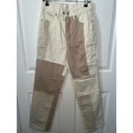 PacSun Eco Off White Patchwork Dad Jeans High Rise Size 26 Photo 1