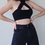 Tic Toc PEPPERMINT TWIST HALTER TOP BLACK Photo 1