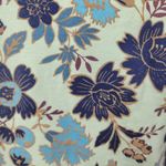 TeeCo Mint Green Floral Print Top Size Large Short Sleeve Cotton Stretch Tee Photo 4