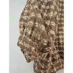 L'Agence NWT  Cove Cropped Tweed Short Sleeve Jacket Cappuccino/Gold Size 10 Photo 7