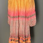 Anthropologie  Tanvi Kedia Blushed Spectrum Sunset  Beaded Peasant Dress Photo 6