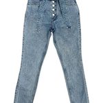 GRLFRND Daphne Ultra High Rise Skinny Jeans Borderlands Light Blue Wash Size 25 Photo 3