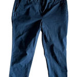 J.Crew womens city fit navy lowrise chino flat front cropped pants 0 goth grunge Photo 0