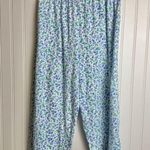 Karen Neuburger blue floral short sleeve pajama set size small O8 Photo 5