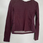 Lululemon  Sattva‎ Pullover Bordeaux Drama Merino Wool Bow Sweatshirt 6 Photo 0