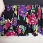 Delia's Delia’s Y2K Skirt Elastic Waist Circle Skirt Floral Multicolor Med Pink Purple Photo 2