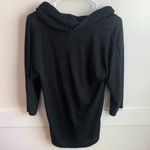 Ambiance Apparel Black Cowl Neck Quarter Sleeve Shirt Photo 1