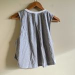 Adidas  Sport ID‎ Tank Top Grey/White CZ5668 Womens Size L Athletic Crop Photo 7