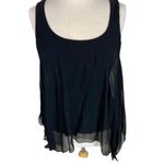 Bailey44 #514 BAILEY 44 Silk Black Flowey Tank Top Photo 1