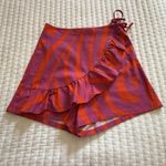 Anthropologie Corey Lynn Calter Shorts Ruffle Front Skort S Small NWT $148 Red Photo 14