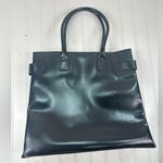Gucci Vintage Black Leather Triple Compartment Tote Bag Photo 6