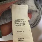 Lucky Brand Sweatshirt Stripes Lace Up Shine Gray XS Photo 5