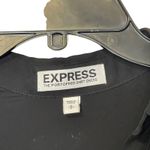 EXPRESS  Portfolio Shirt Dress Size Small Black Lined Womens Roll‎ Tab Sleeves Photo 4