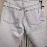RE/DONE 80'S Long Denim Shorts in Bleach White Photo 9