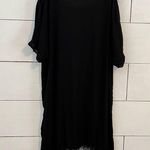 XCVI  Black Cold Shoulder Fringe Bottom Kimono. Size Small. Photo 8