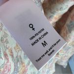 Selkie Puffy Pinafore Floral Dress in Cream Yellow Size M Photo 9