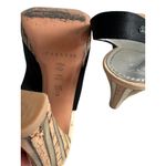 Casadei  Black Slingback Peeptoe Heels Size 5.5 Photo 8