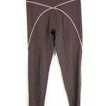 Aerie Offline Womens Brown Leggings Athletic Work Out Pink Trim S Photo 0