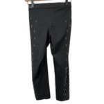 Nike  Pro Women S Dri-Fit Linear Rain Reflective Crop Legging‎ Tight Black Purple Photo 3