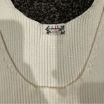 Free People  cream Ribbed crop Tank Top Photo 1