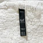 ZARA Eyelet Tie Strap Button Front Mini Dress 7521/341/250 White Size Medium Photo 13