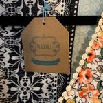 Kori  Colorful Patchwork Blouse with Lace Detail Photo 4