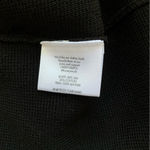 Eileen Fisher  Silk Cotton Interlock Knit w/Leather Trim Long Black Photo 6