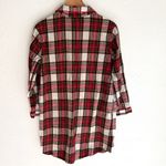 Hanna Andersson Women’s Flannel Nightshirt – Red Tartan Plaid Size Small Photo 1