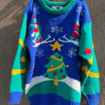 Amanda Smith Vintage  Ski Ugly Christmas Sweater Knit Women’s Sz S Multicolor Photo 0