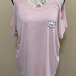 Material Girl Active Pink Cold Shoulder XL Top Photo 3