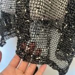 Nouveau Monde Mesh Vest Sz S Boho Open Whimsigoth Festival Black Speckle Indie Photo 8