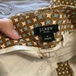 J.Crew Stretch Tan with Cream and Blue Design City Fit Pants Photo 2