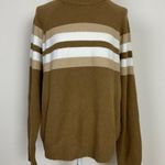 Michael Kors  Wool Alpaca Blend Crewneck Cream and Tan Sweater Size XL Photo 0