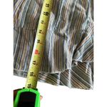 Lakhays Womens Striped Ruffled Wrap Skirt With Tie Belt Blue Size M Photo 6