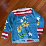 Vintage Storybook Knits Stripe Sunflower Cardigan Yellow Photo 4