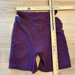 For Love & Lemons  x Revolve Purple Ribbed Cutout Biker Shorts Size L Photo 3