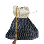 Red Camel  off white lace and navy patterned dress- sundress size medium Photo 1