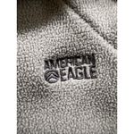 American Eagle Outfitters Fleece Hoodie Jacket XL Blue Gray Zip Pockets Casual Photo 1