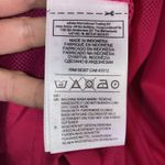 Adidas  Track Jacket Women XL Pink Red 3 Stripe Jogger Windbreaker Reflective Zip Photo 9