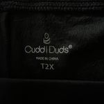 Cuddl Duds NWOT Size 2X Tall Black Double Plush Velour Boot Leg Pull-On Pants Photo 2