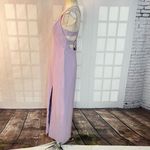 Aidan Mattox Aidan by lilac purple plunge neck cage back column gown size 10 Photo 9
