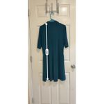 Susan Graver Mock Neck Dress - Elbow Sleeve, Stretch Knit, Casual, Small Photo 7
