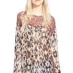 Plenty By Tracy Reese Ikat Pintuck Tunic Sz XS Photo 0