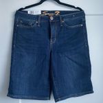 Seven 7 Jeans New SEVEN 7 Womens 10 Sunset Bermuda Shorts Denim Jeans Blue Causal Weekend Zip Photo 0