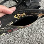 MultiSac Beautiful Black Floral Print Multi Sac Crossbody Purse Bag So Many Pockets! Photo 4
