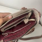 Angelozano Mexican Art Crossbody Colorful Floral Leather Embroidered Purse Boho Red Photo 8