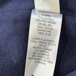 Vineyard Vines Women's Quilted Knit Jacket Suede Leather Trim Blue Size M Photo 7